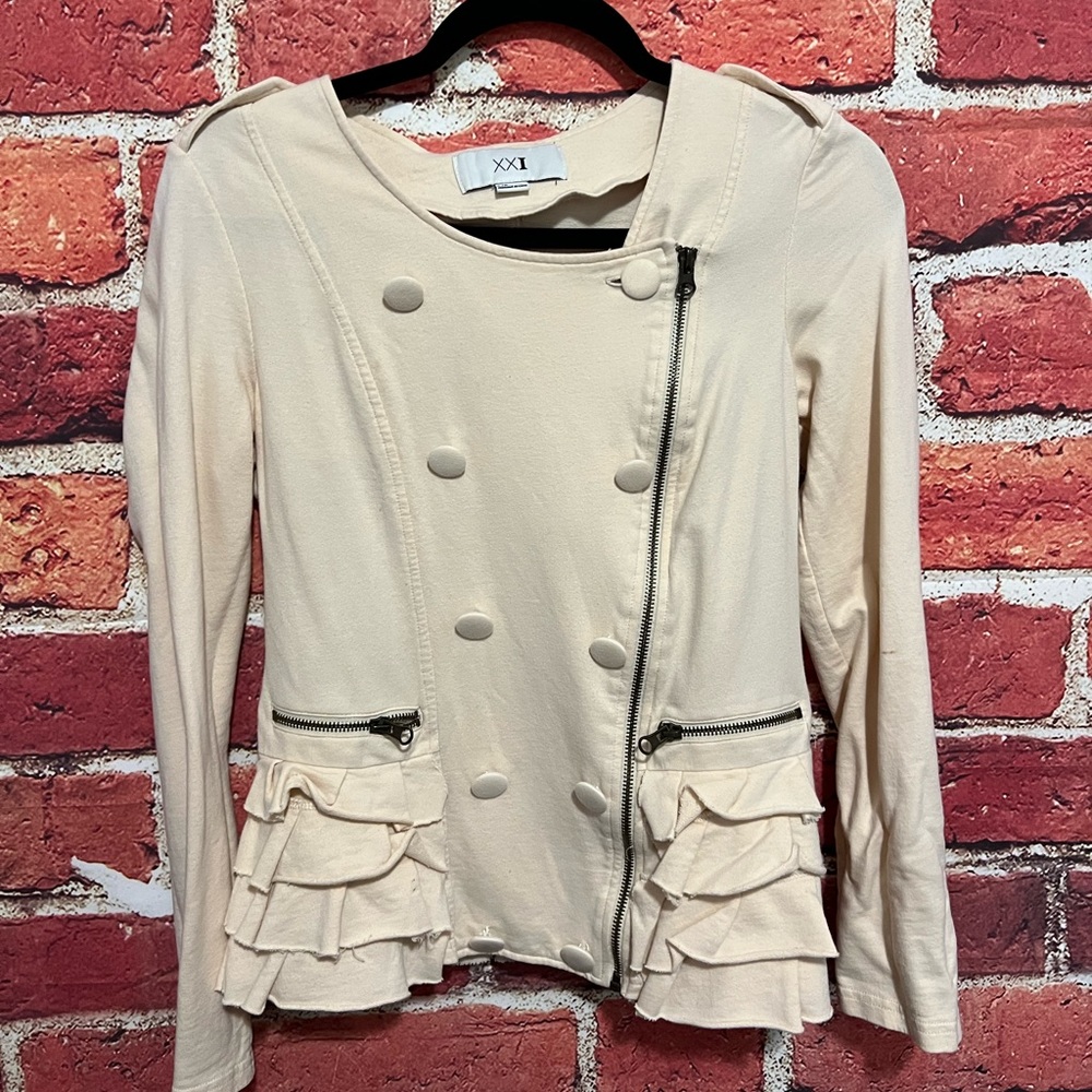 F21 fashion zip up